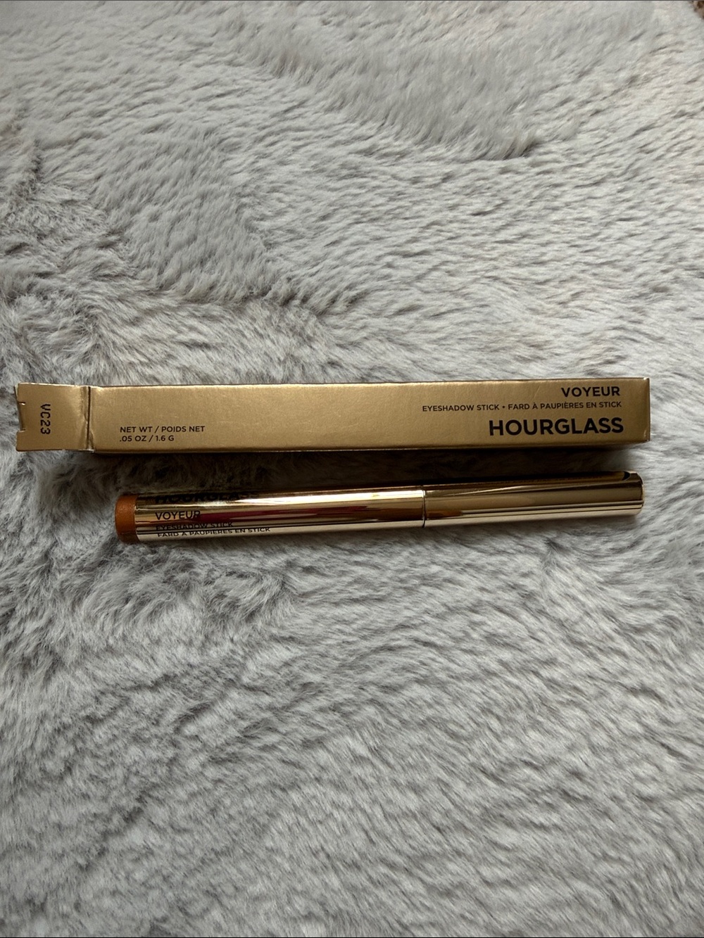 Hourglass Voyeur Eyeshadow Stick — Shimmery Bronze Gold Packaging